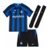 Cheap Inter Milan Edin Dzeko #9 Home Football Kit Children 2022-23 Short Sleeve (+ pants)